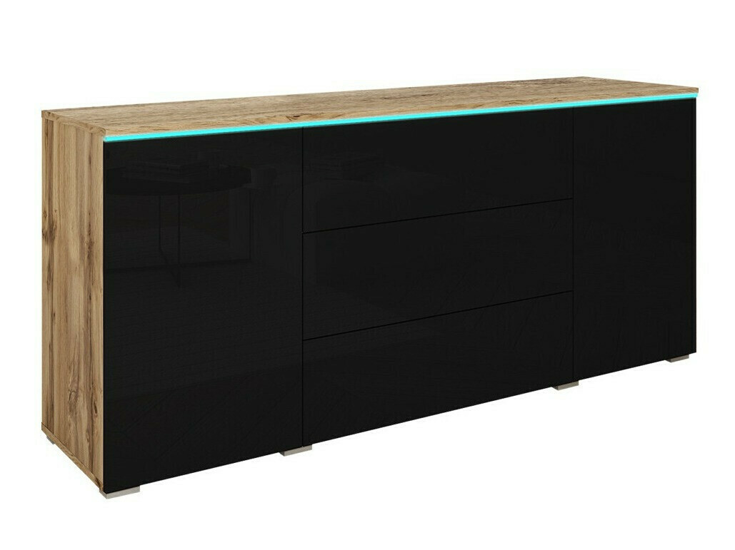 Kumode Sarasota 142 (Votan ozols + Glancēts melns)