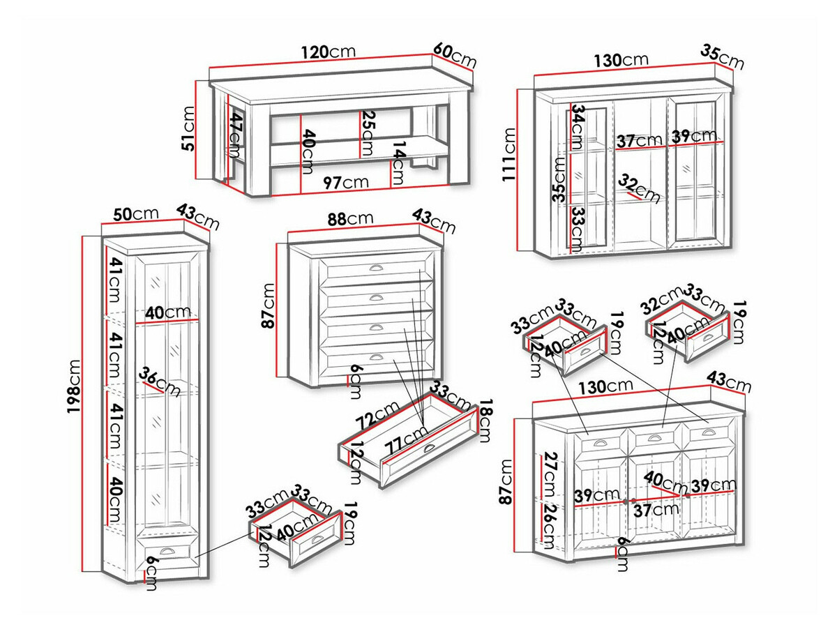 Viesistabas komplekts Ferdore 162