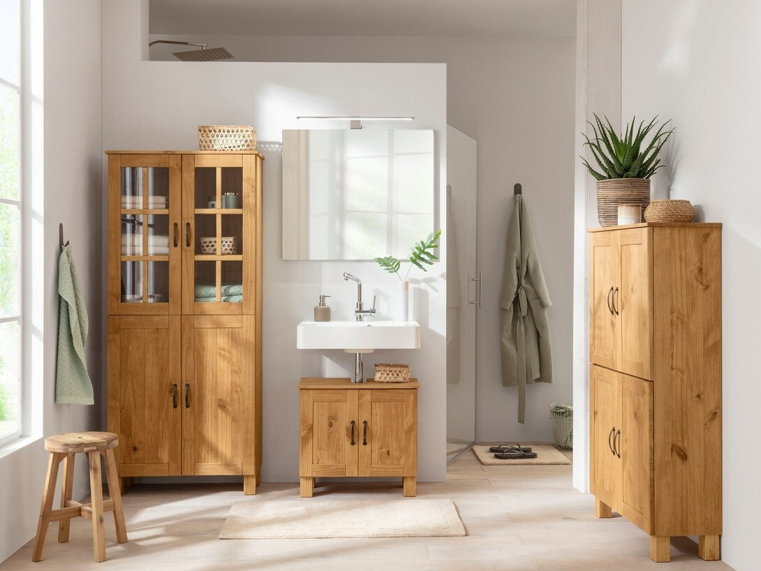 Stāvošs vannas skapītis Ophlevu 100 (Priede)