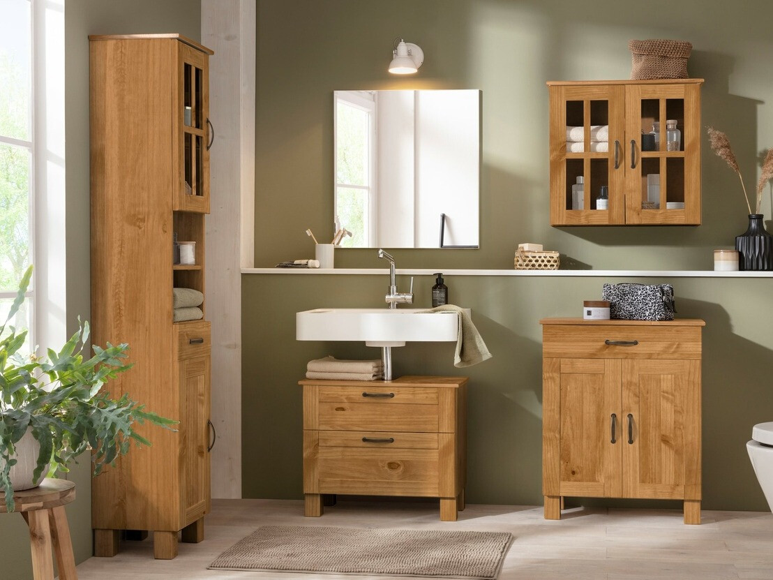 Stāvošs vannas skapītis Ophlevu 106 (Priede)