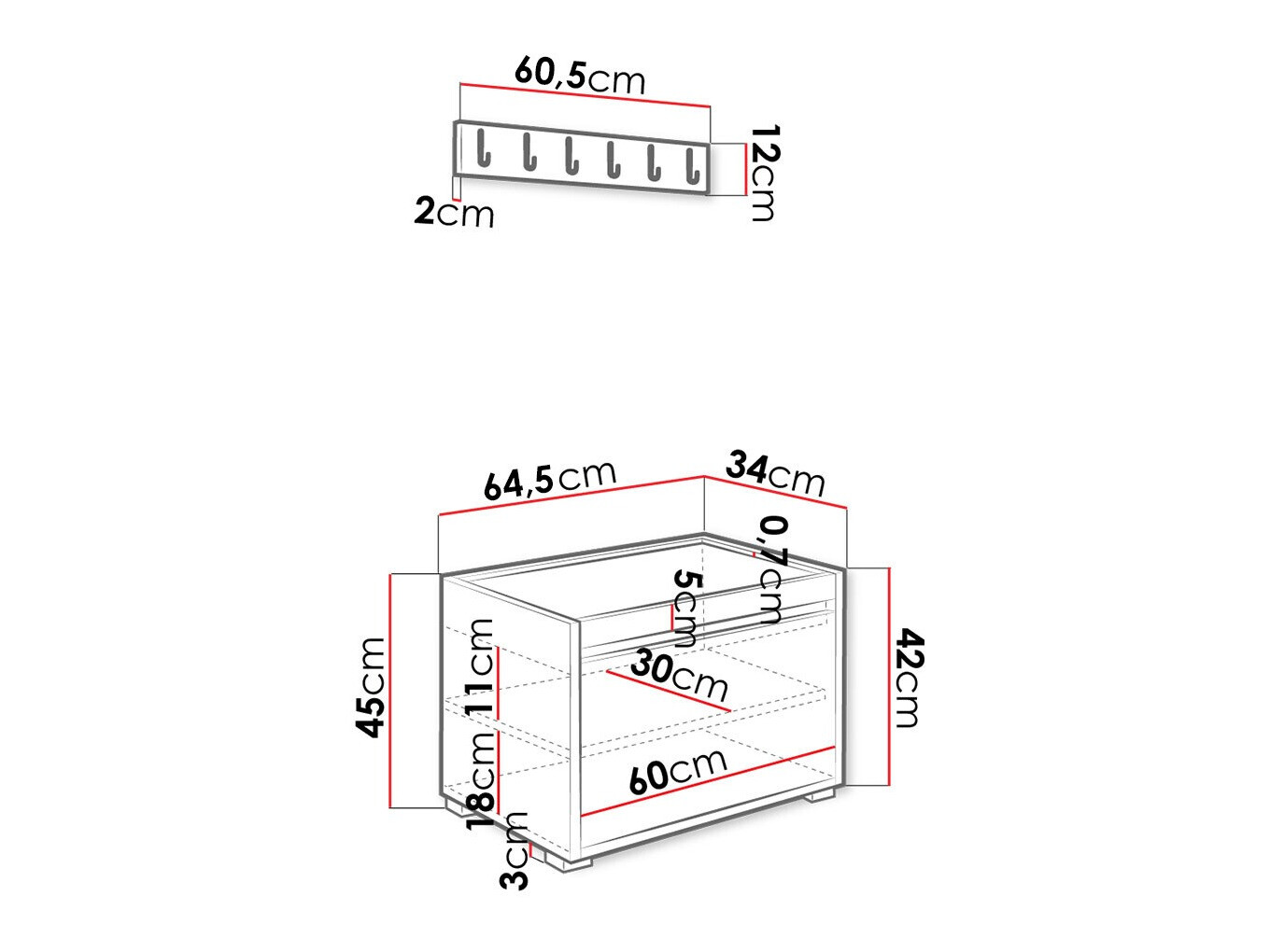 Priekšnama komplekts Comfivo Pinus II