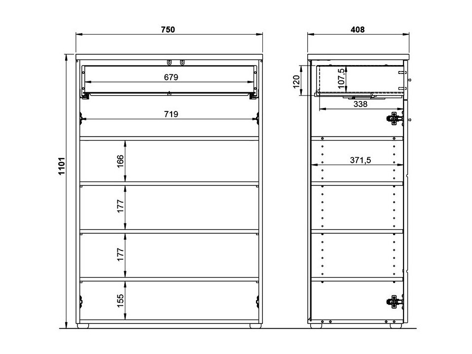 Полка для обуви Salciro 100