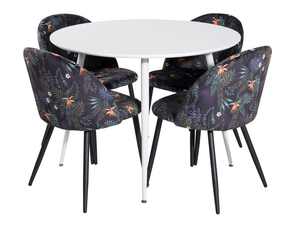 Ēdamistabas komplekts Dallas 4611 (Balts)