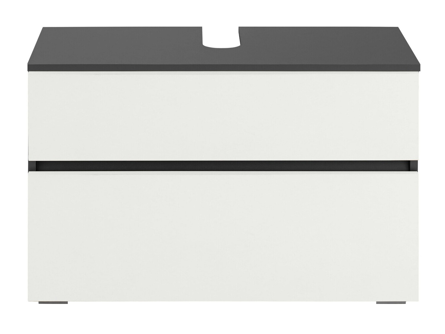 Stāvošs vannas istabas skapītis izlietnei Soncamu 109 (Balts + Antracīts)