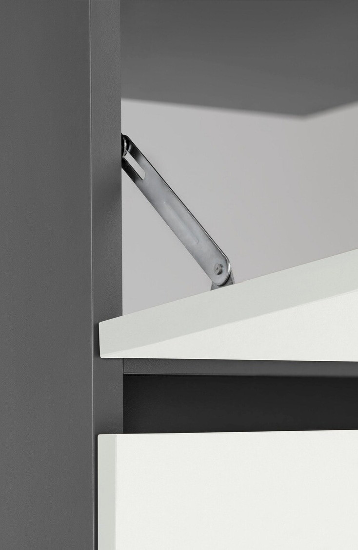 Stāvošs vannas istabas skapītis izlietnei Soncamu 109 (Balts + Antracīts)