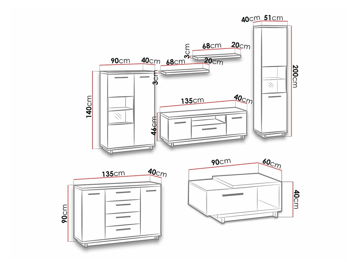 Viesistabas komplekts Morlira 115