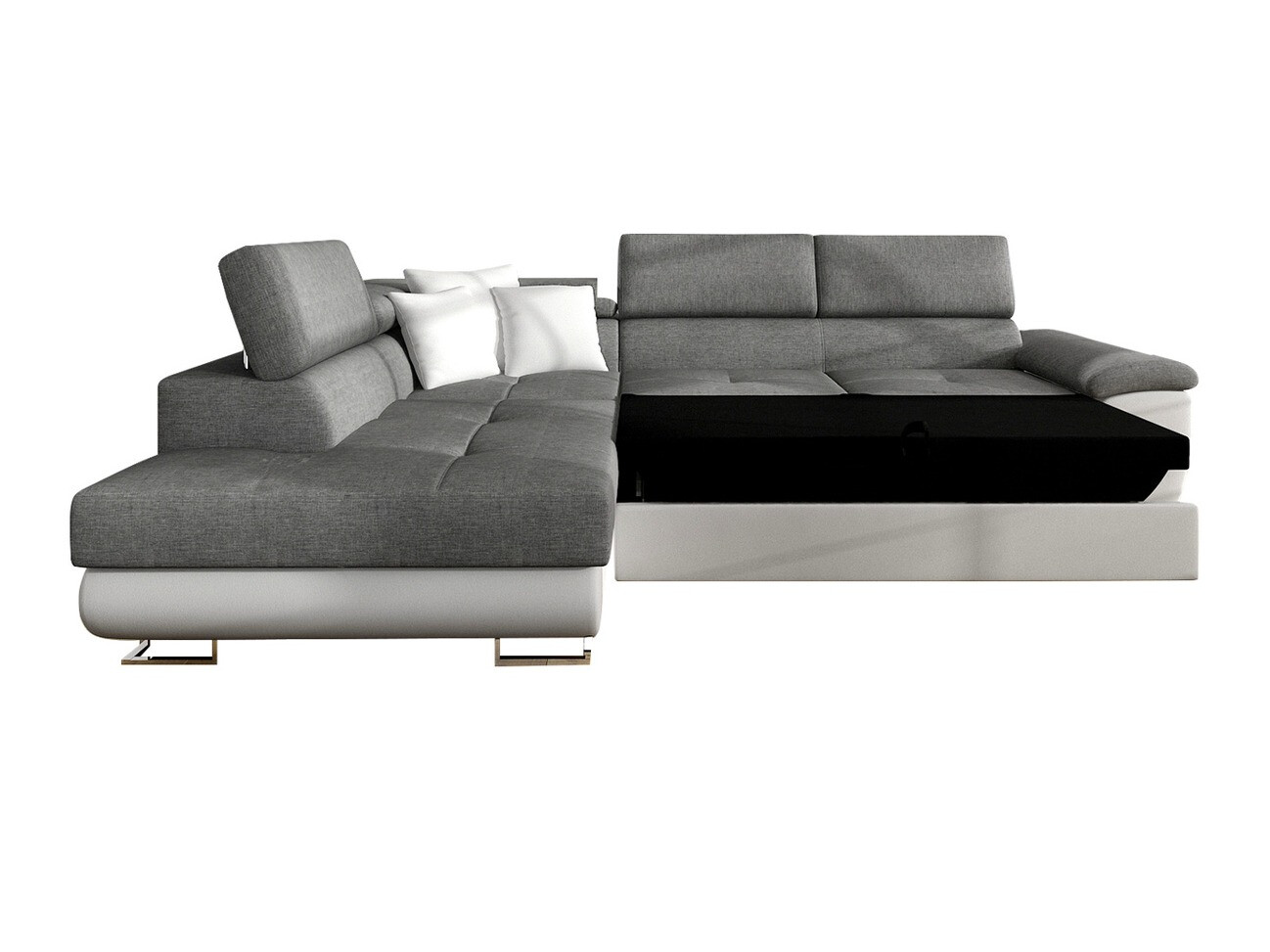 Stūra dīvāns Comfivo Ruta II (Soft 017 + Lux 06 + Soft 017)