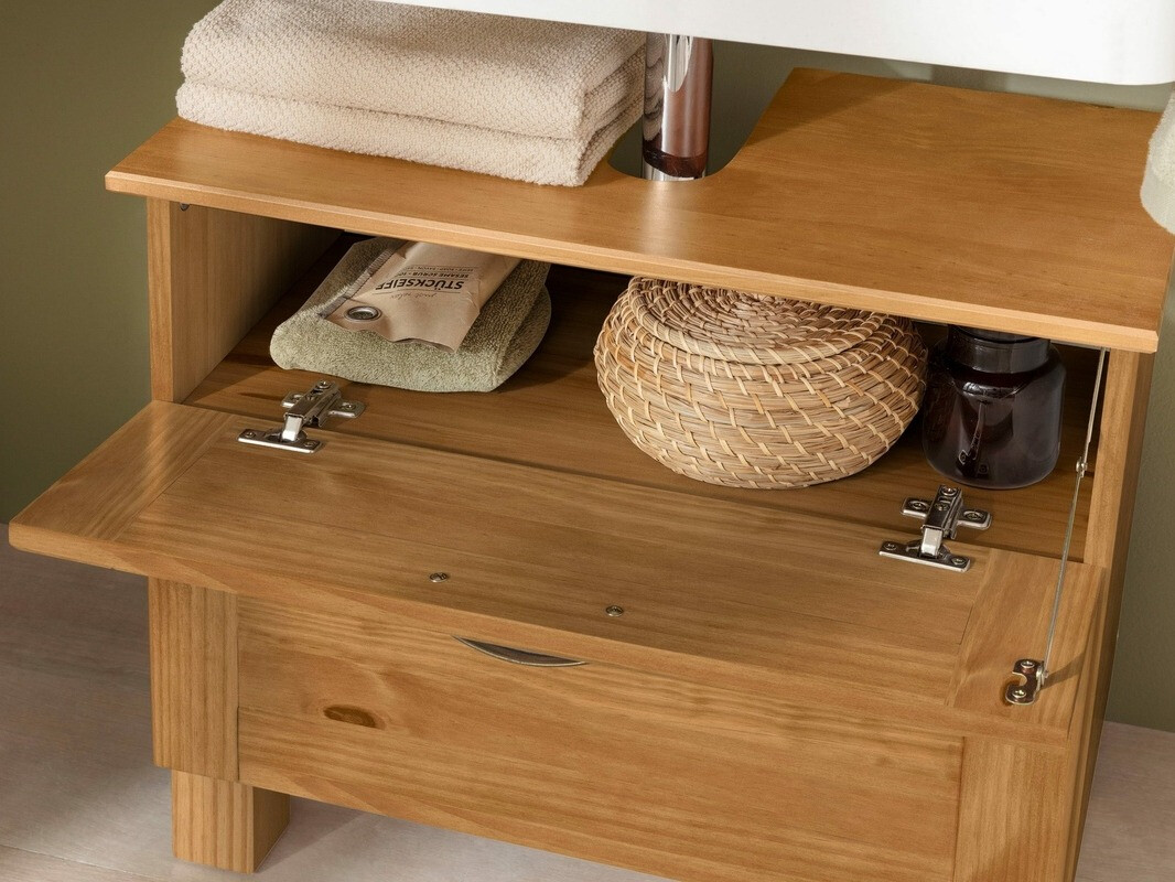 Stāvošs vannas istabas skapītis izlietnei Ophlevu 102 (Priede)