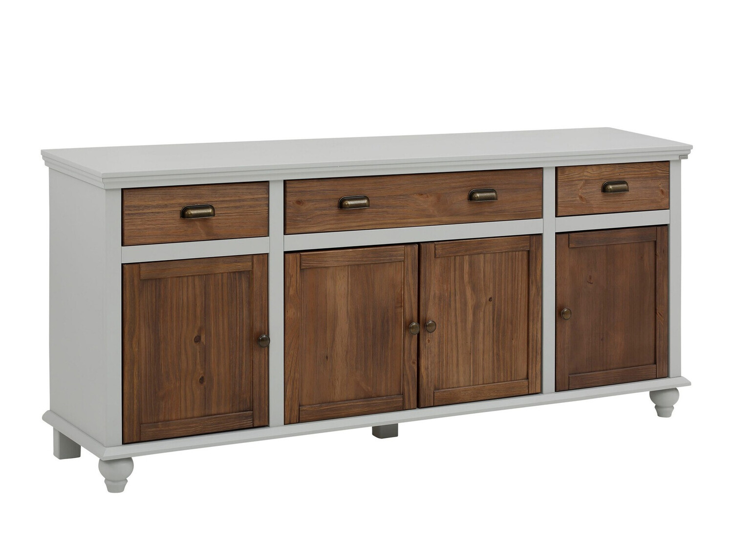 Kомод Tivmeri 102 (Серый + Коричневый)