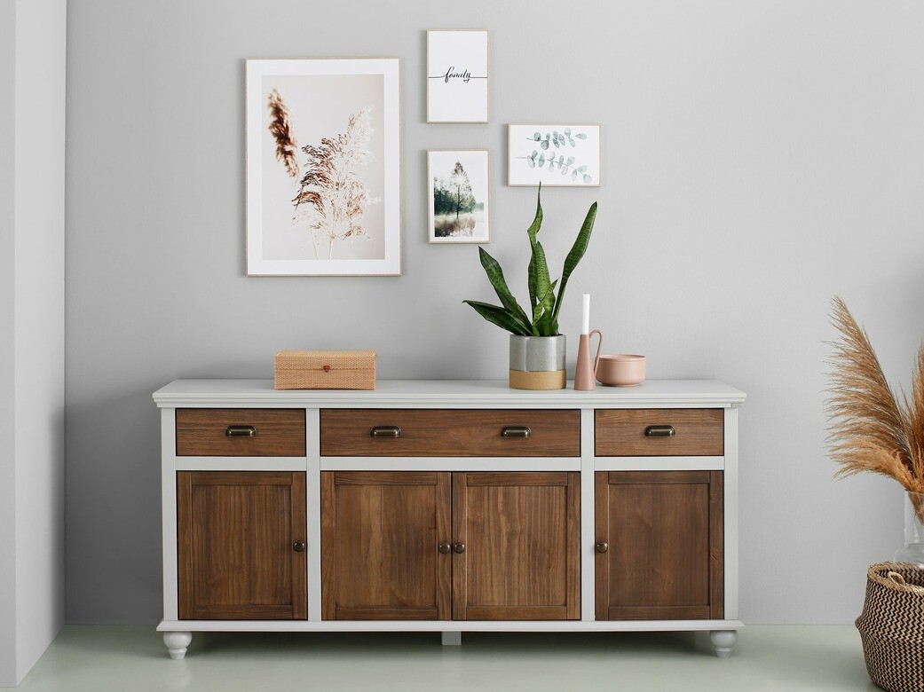 Kомод Tivmeri 102 (Серый + Коричневый)