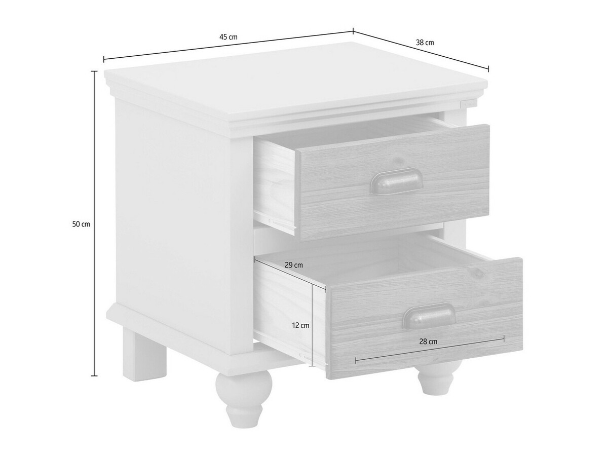 Naktsgaldiņš Tivmeri 101 (Pelēks + Brūns)