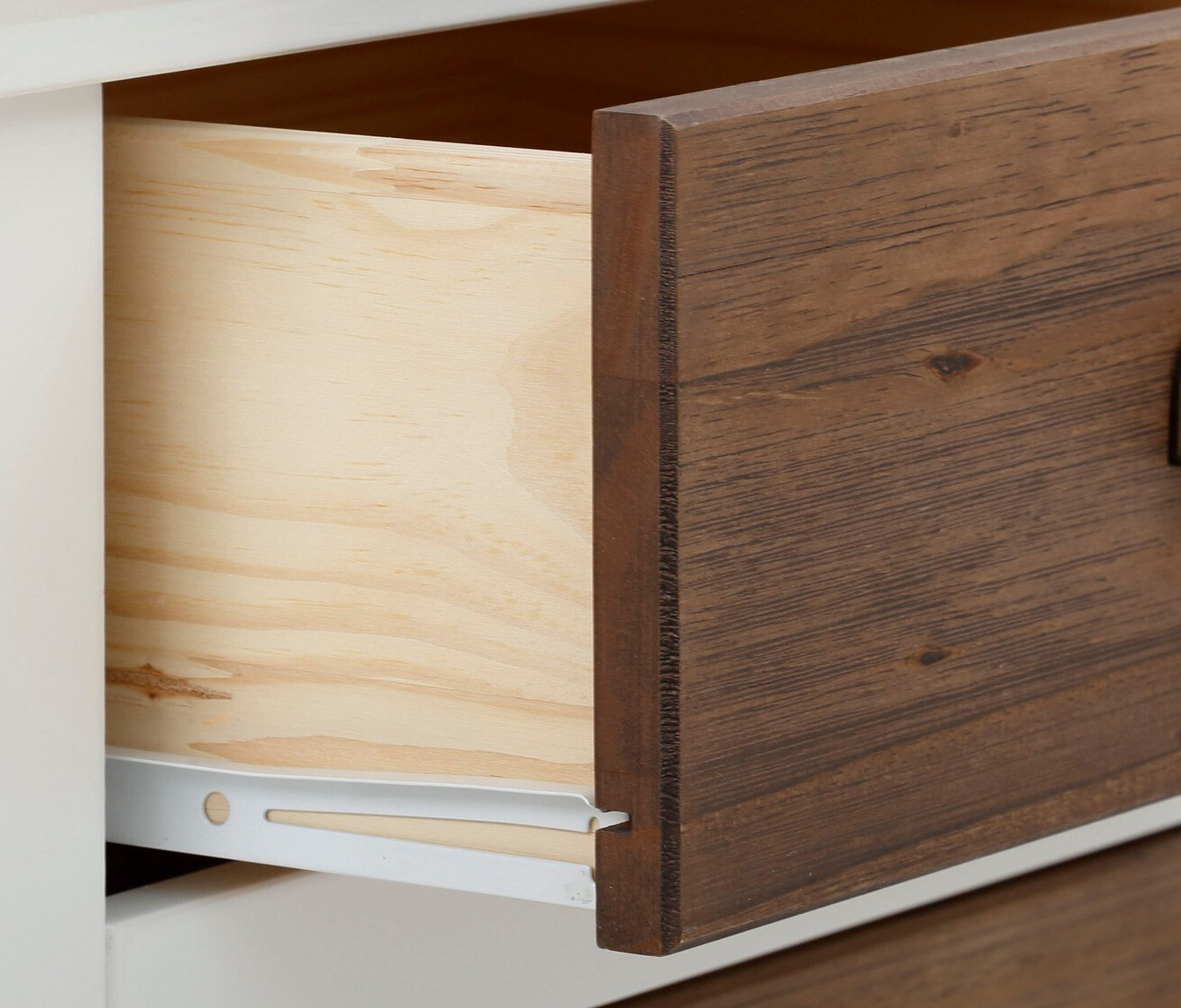 Kомод Tivmeri 103 (Белый + Коричневый)