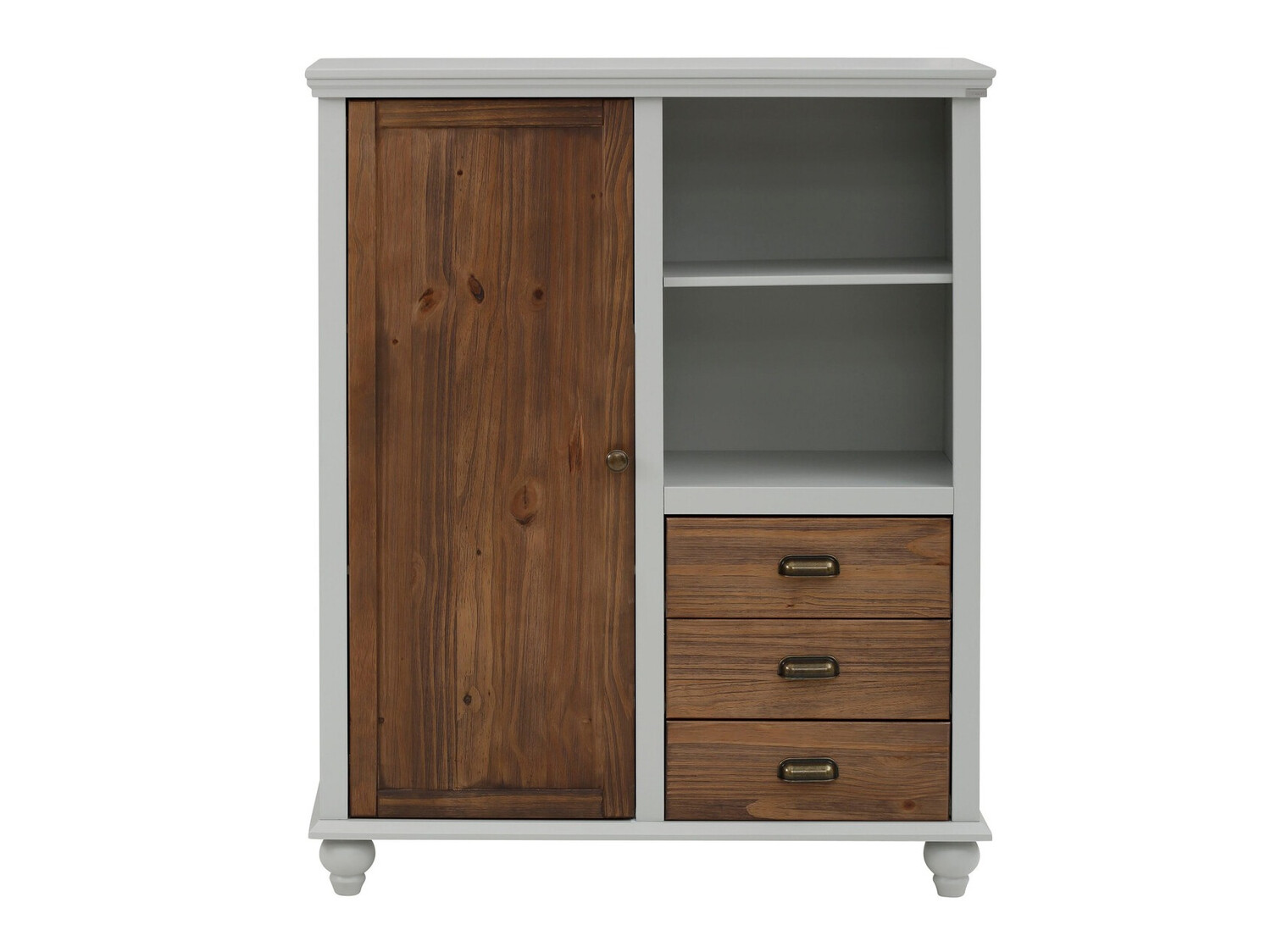 Kомод Tivmeri 103 (Серый + Коричневый)