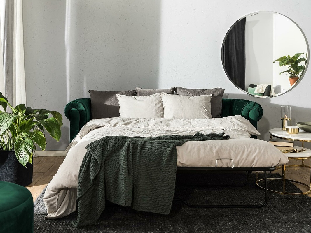 Chesterfield dīvāns Manor House Ophfenu 103 (Zaļš)