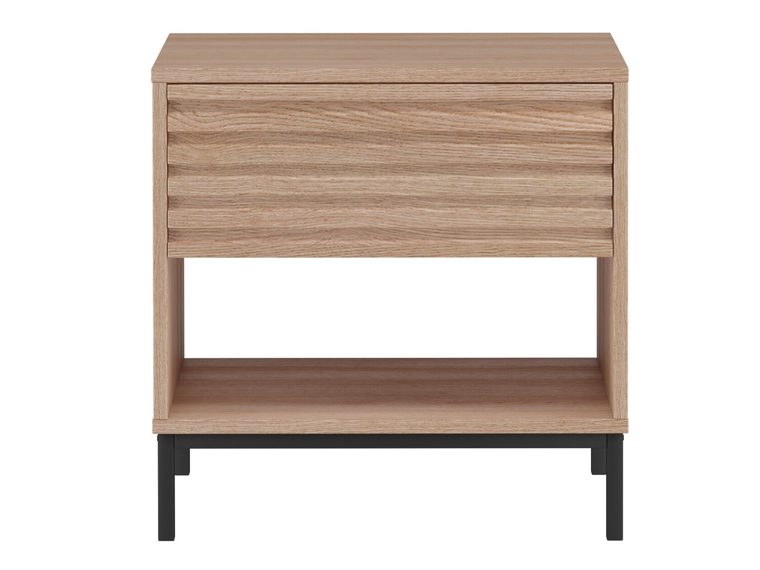 Прикроватная тумбочка Denton 845 (Чёрный + Дуб)