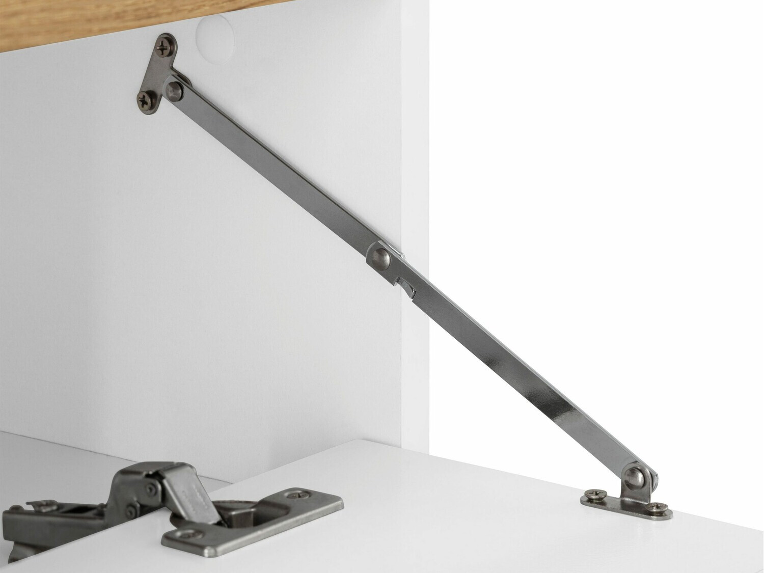 Stāvošs vannas istabas skapītis izlietnei Denton 840 (Balts + Ozols)