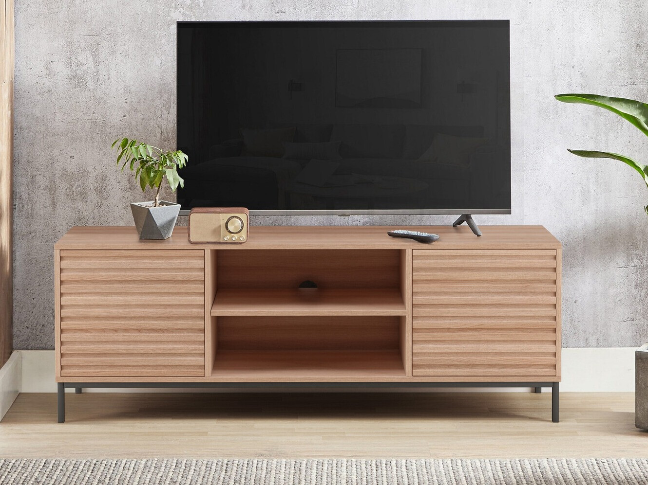 TV galds Denton 844 (Melns + Ozols)