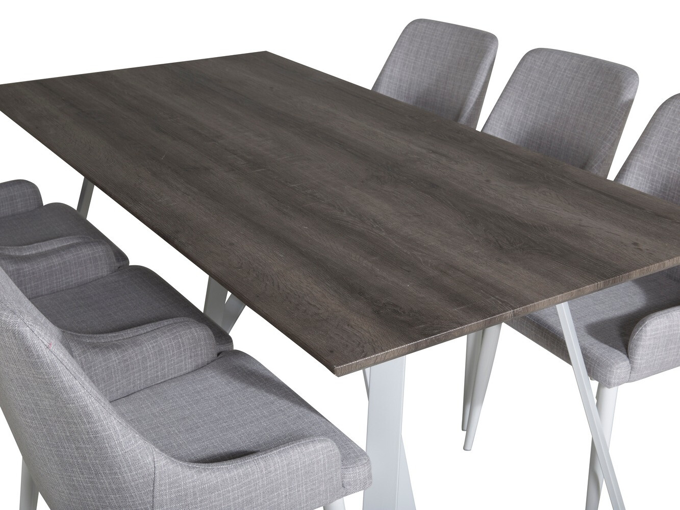 Обеденный гарнитур Dallas 1973 (Белый + Светло-серый)