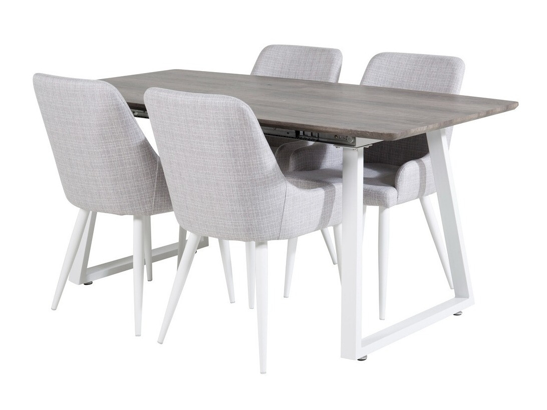 Обеденный гарнитур Dallas 1978 (Белый + Светло-серый)