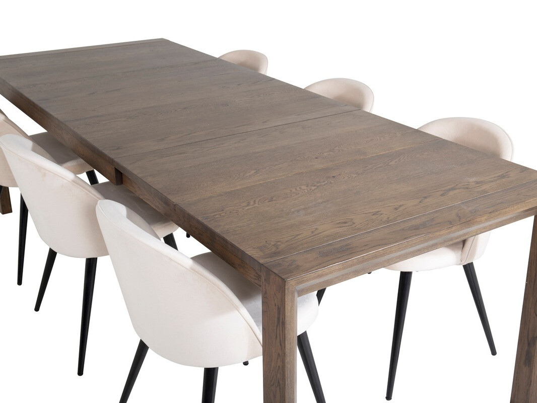 Обеденный гарнитур Dallas 2052 (Бежевый + Чёрный)