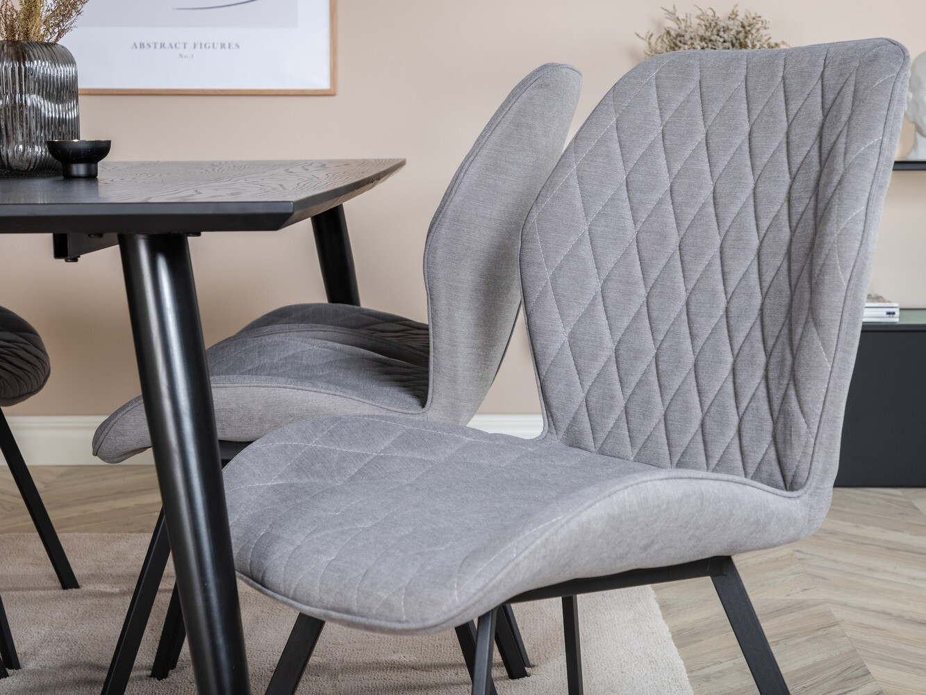 Ēdamistabas komplekts Dallas 2582 (Melns + Misiņš)