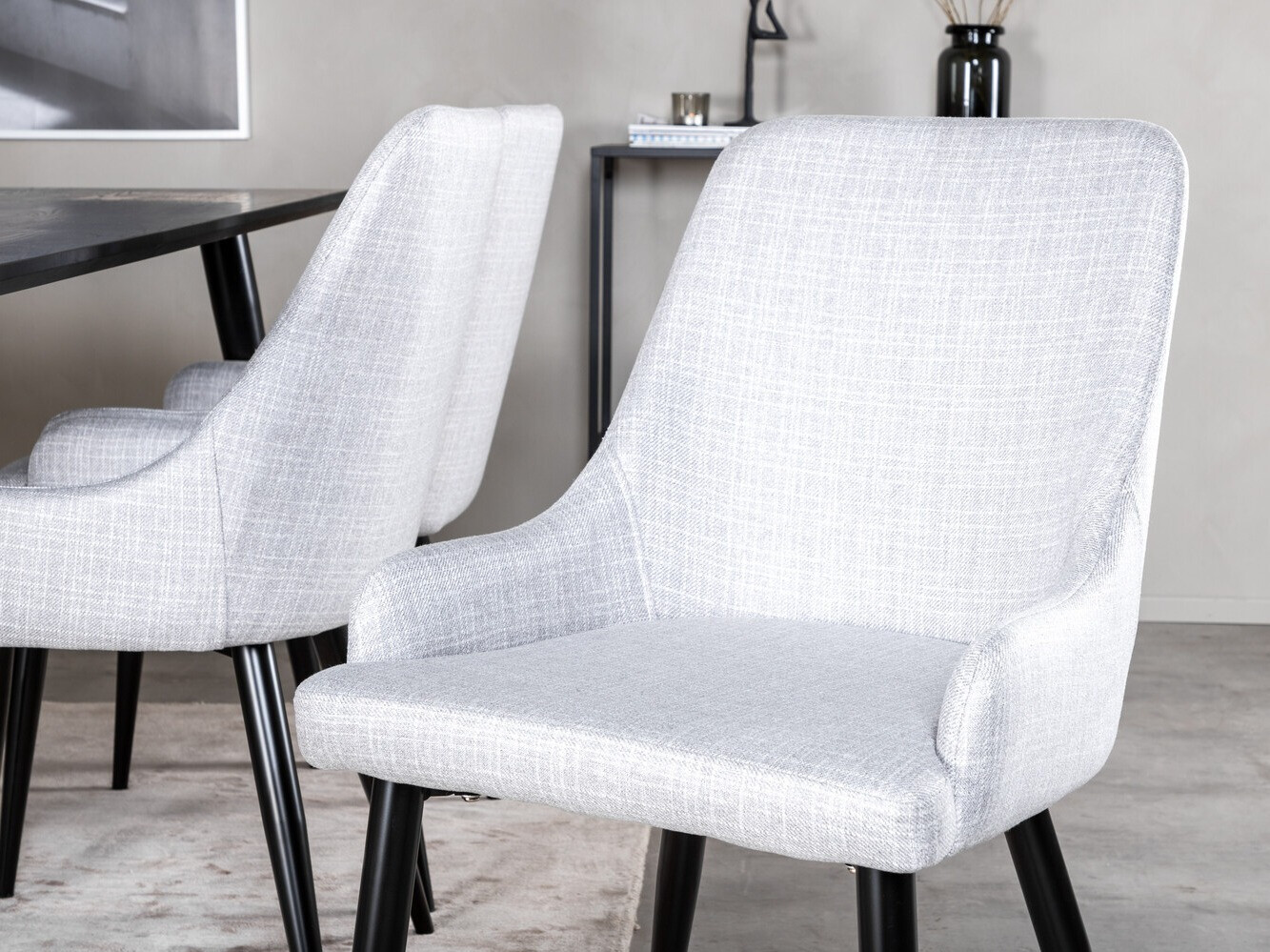 Ēdamistabas komplekts Dallas 2599 (Melns)