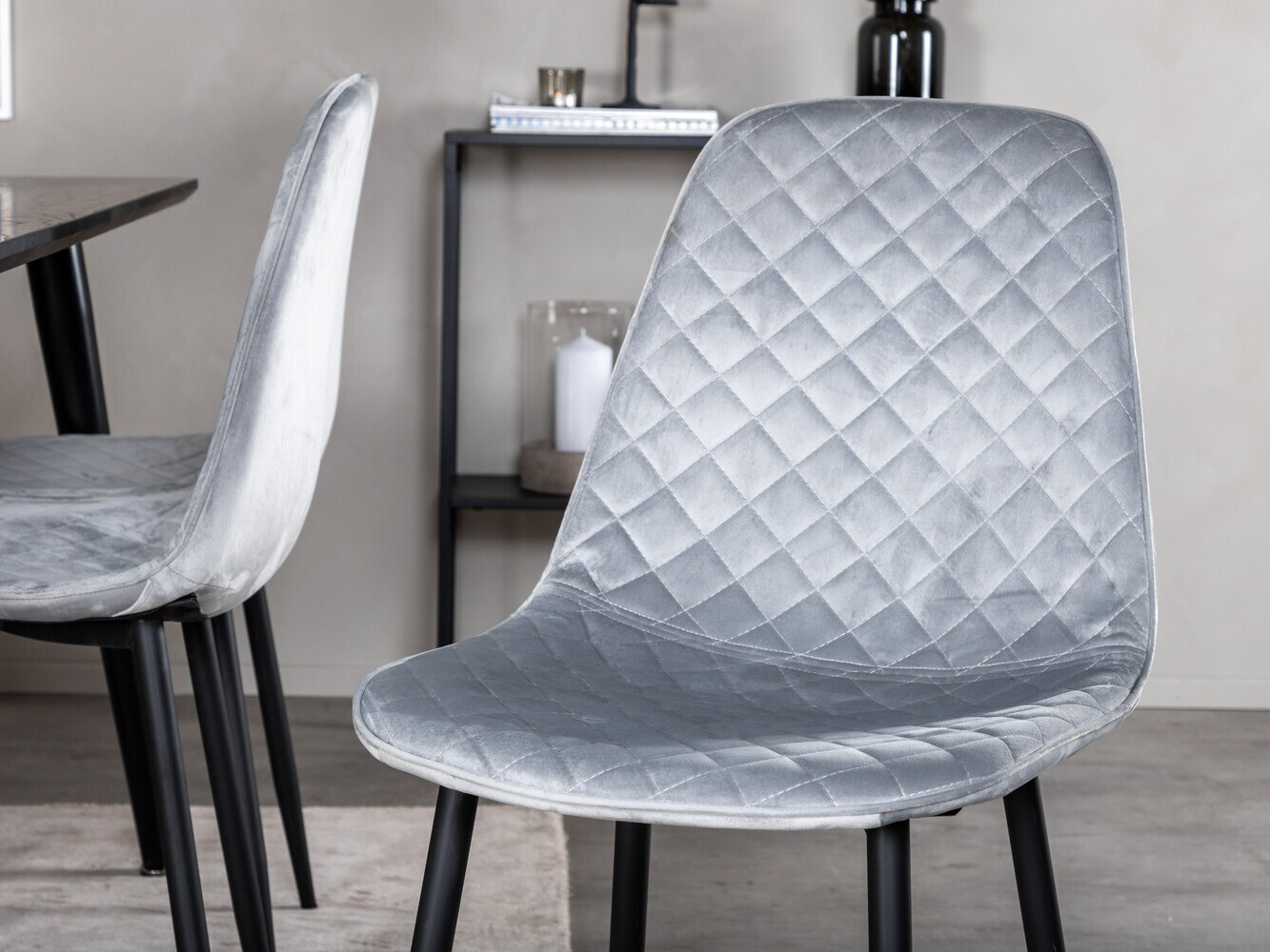 Обеденный гарнитур Dallas 2596 (Серый + Чёрный)