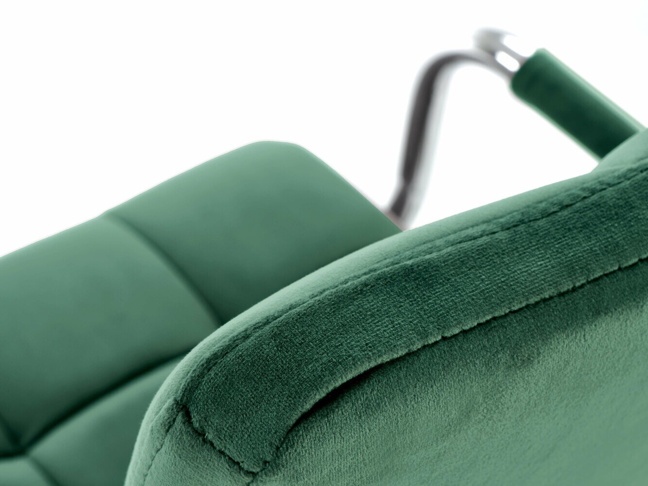 Офисный стул Houston 1198 (Темно-зеленый + Серебряный)