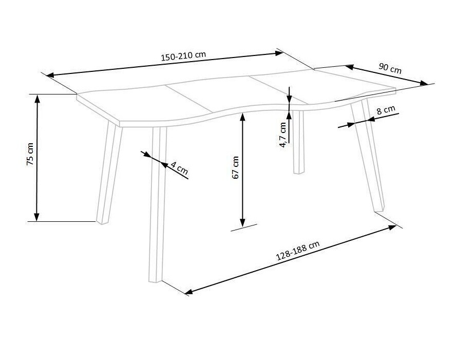 Ēdamistabas komplekts Houston Lector