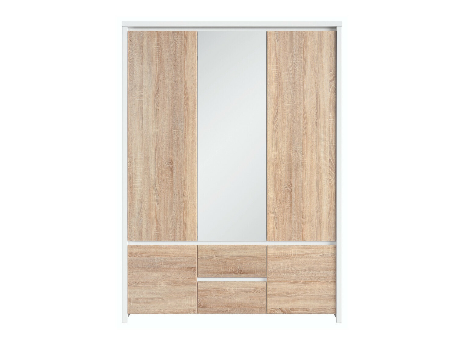 Skapis Nolroma 118 (Balts + Sonomas ozols)