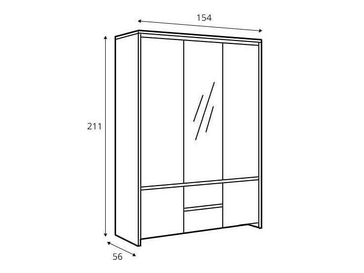 Skapis Nolroma 118 (Balts + Venge)