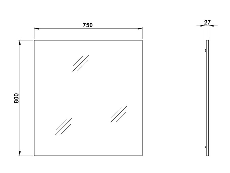 Зеркало Salciro 107 (Белый)