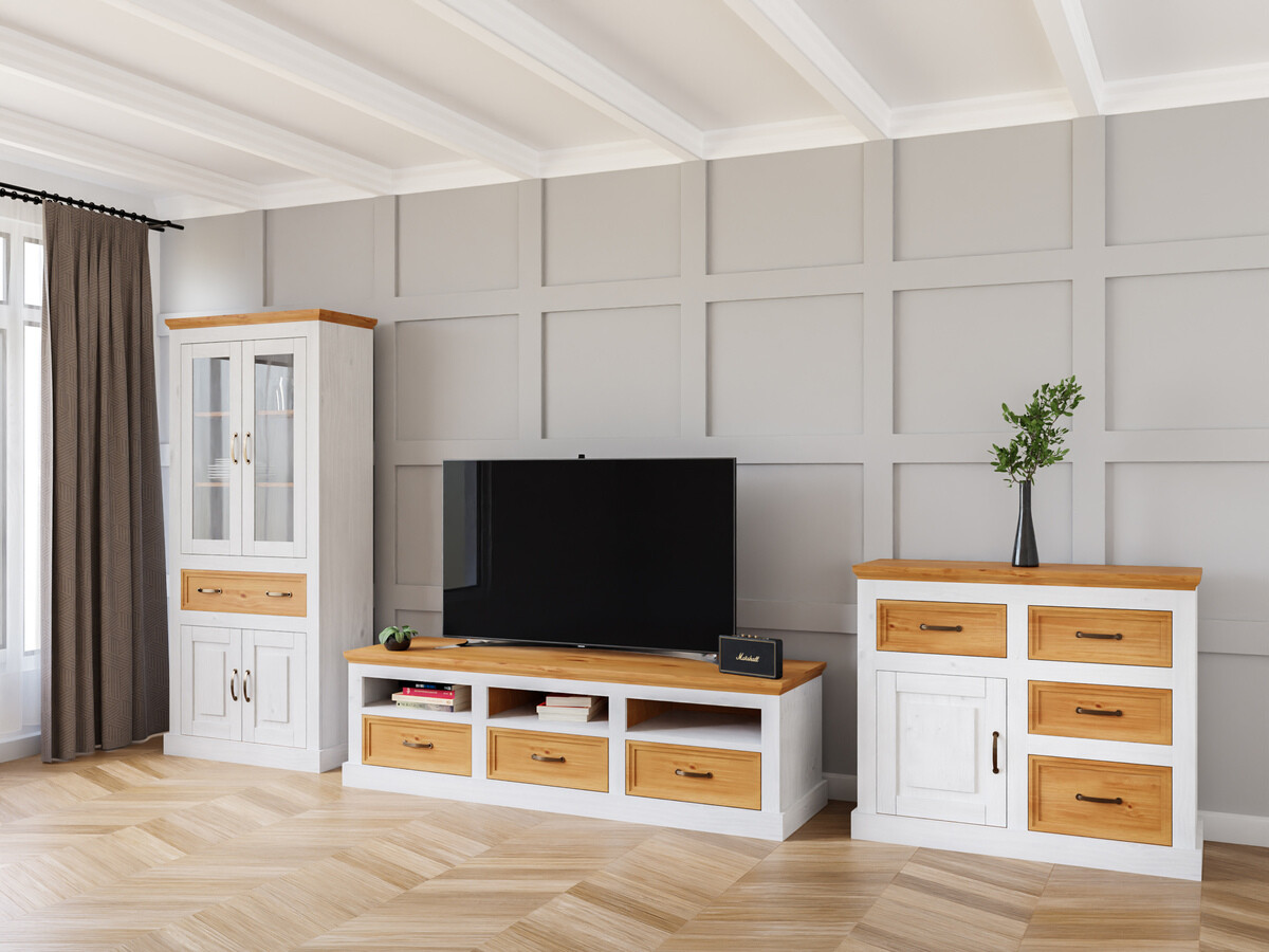 Viesistabas komplekts Tolelio 115 (Balts + Priede)