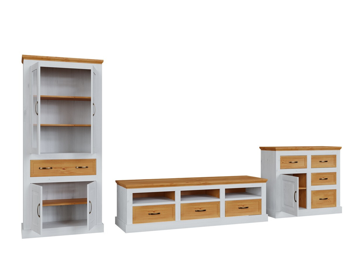 Viesistabas komplekts Tolelio 115 (Balts + Priede)