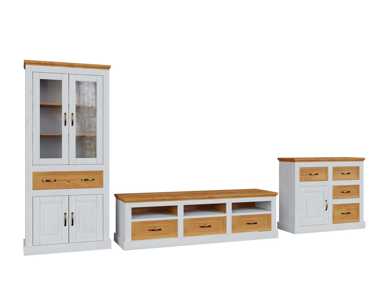 Viesistabas komplekts Tolelio 115 (Balts + Priede)