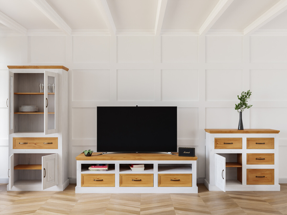 Viesistabas komplekts Tolelio 115 (Balts + Priede)