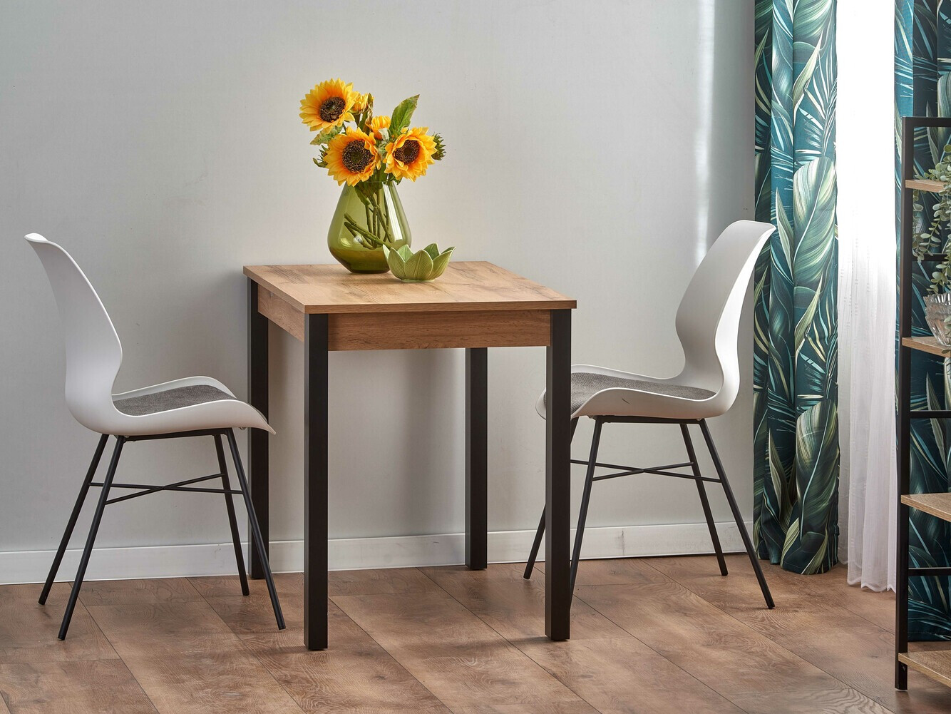 Cтол Houston 1208 (Дуб вотан + Чёрный)