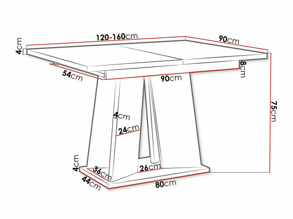 Cтол Goodyear 107 (Глянцевый белый + Бетон)