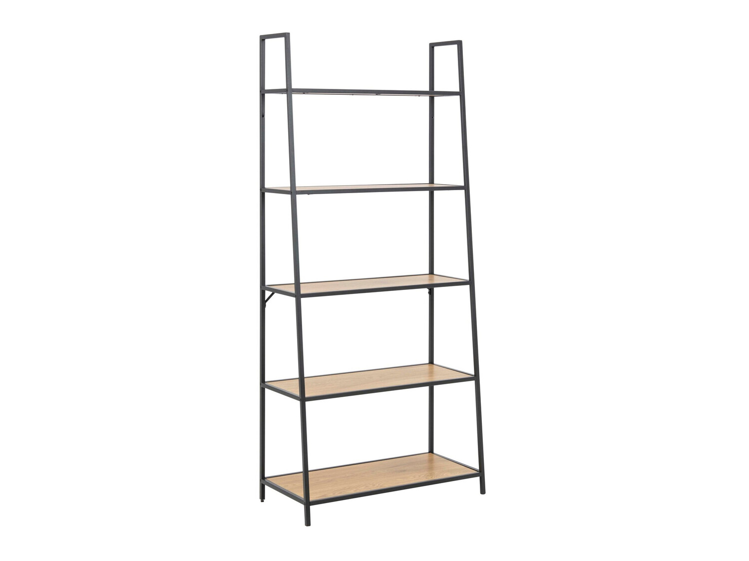 Стеллаж Norsica Sevferi 156 (Чёрный + Дикий дуб)