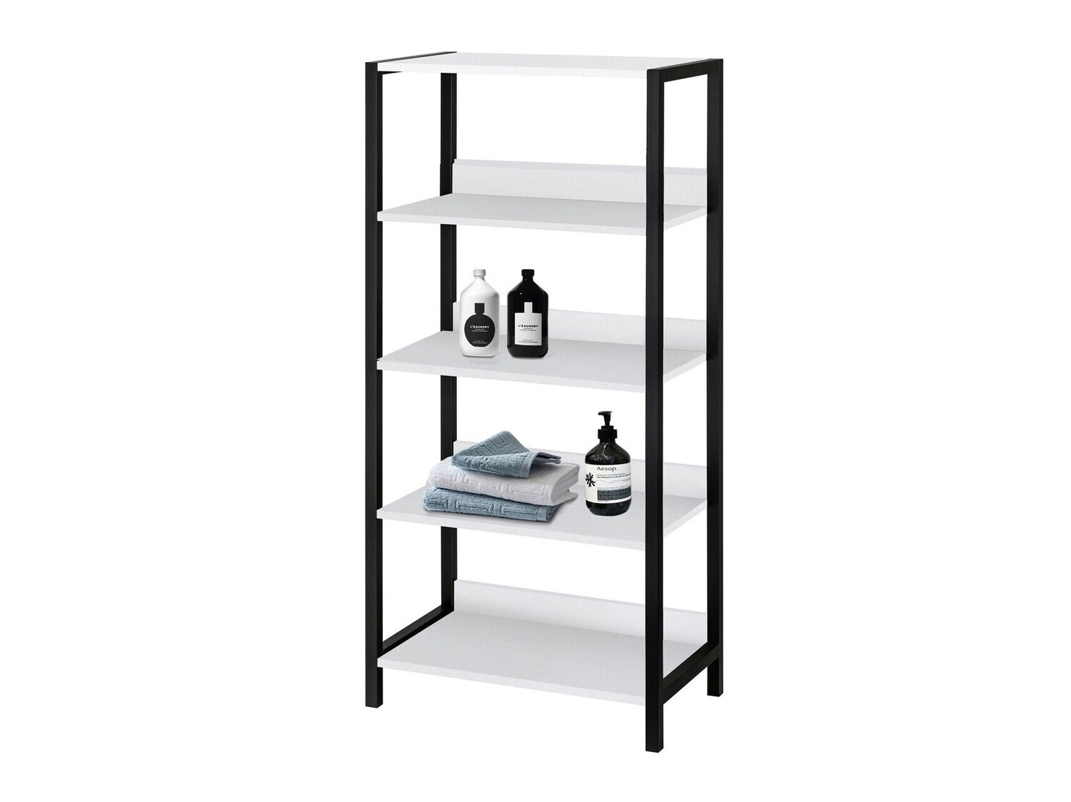 Plaukts Larnovo 108 (Balts + Melns)