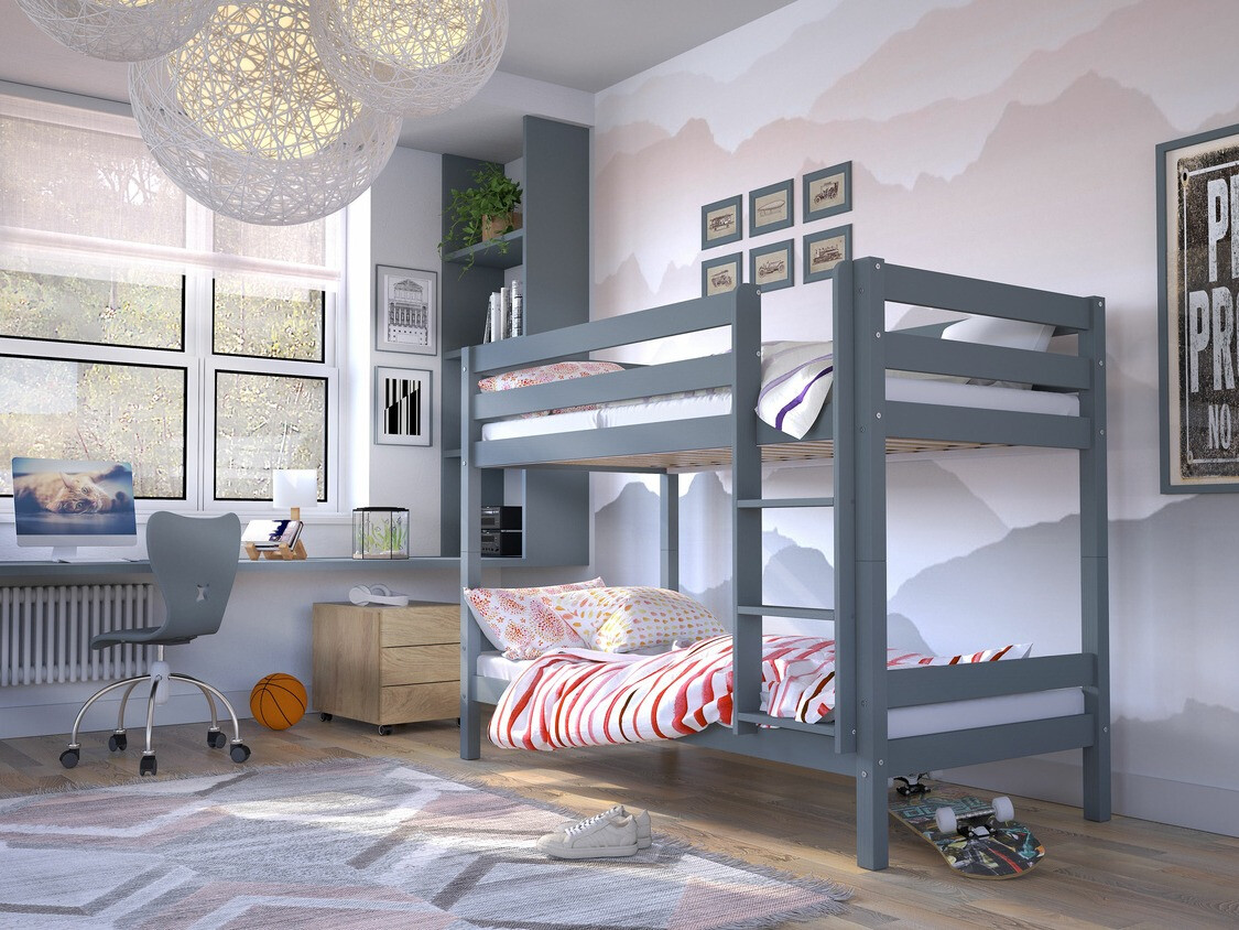 Divstāvu gulta Ogden 163 (Antracīts)