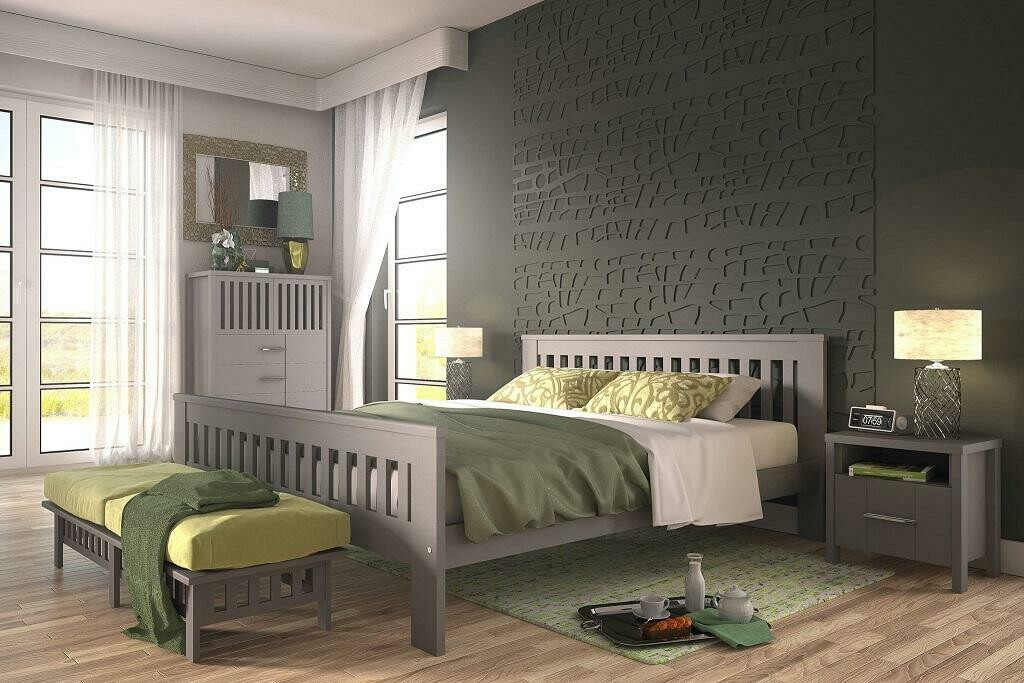 Кровать Ogden 162 (Антрацит)