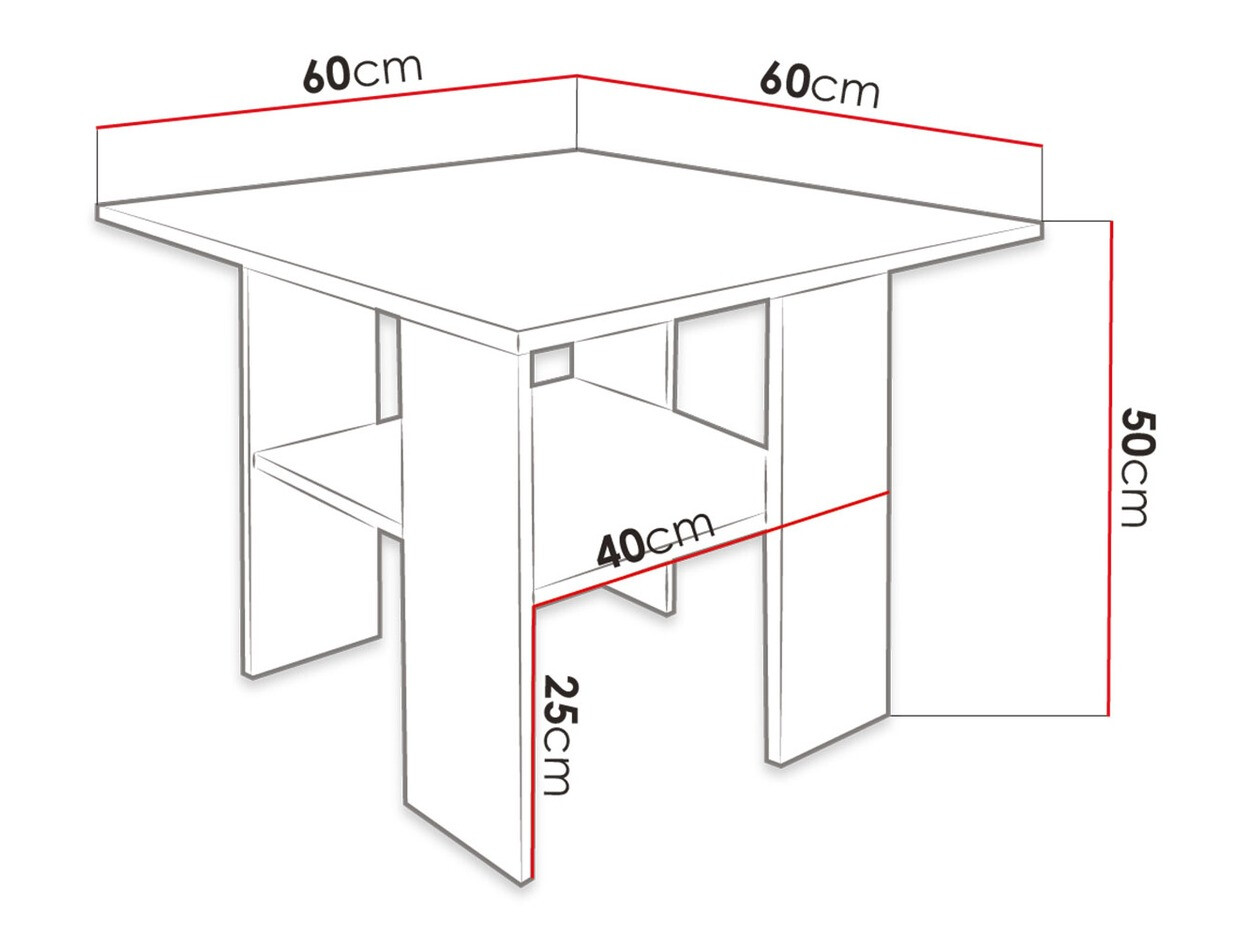 Журнальный столик Reading 102 (Чёрный + Craft дуб)