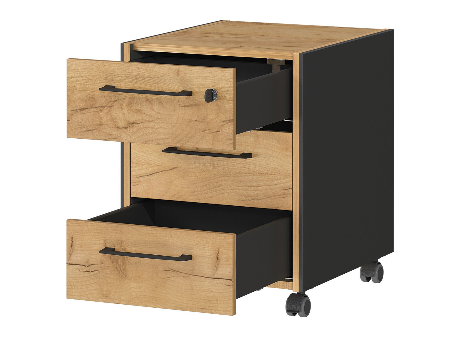 Atvilktņu bloks Fivcalu 100 (Navarra ozols + Grafīts)