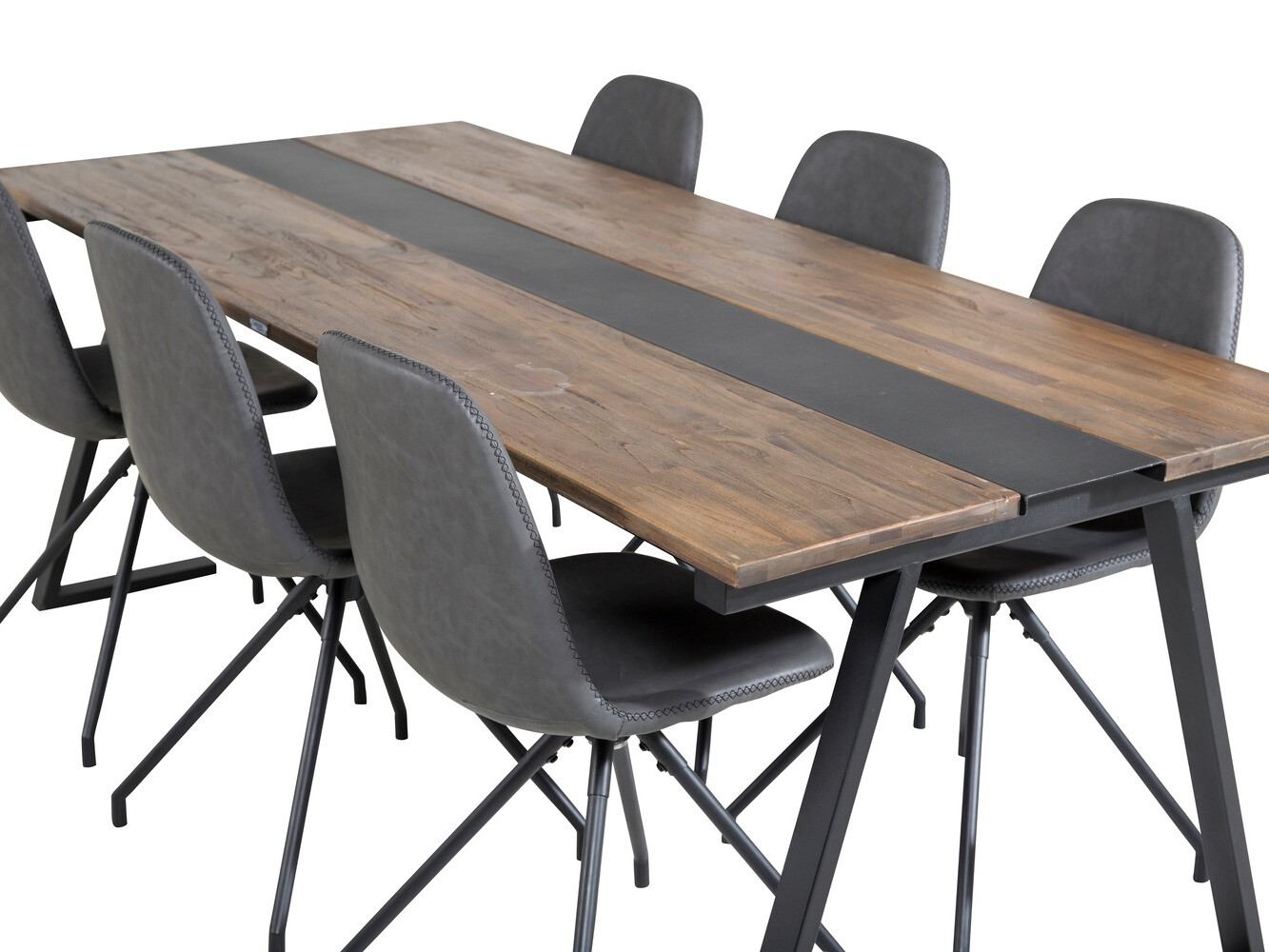 Ēdamistabas komplekts Dallas 1938 (Melns)