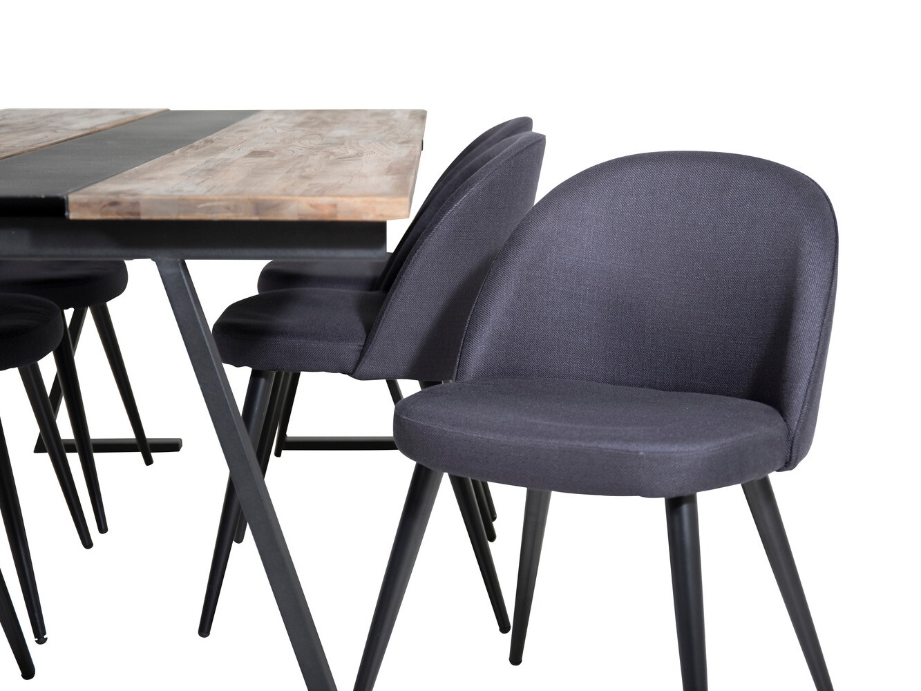 Ēdamistabas komplekts Dallas 1944 (Melns)