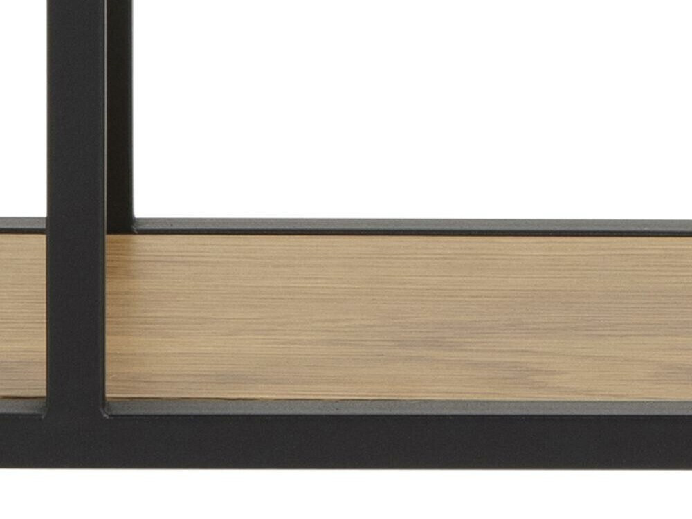 Настенная полка Norsica Sevferi 144 (Дикий дуб + Чёрный)