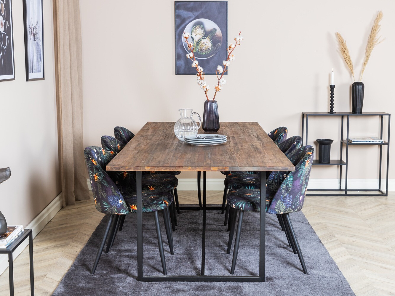 Обеденный гарнитур Dallas 1598 (Цветочный узор)