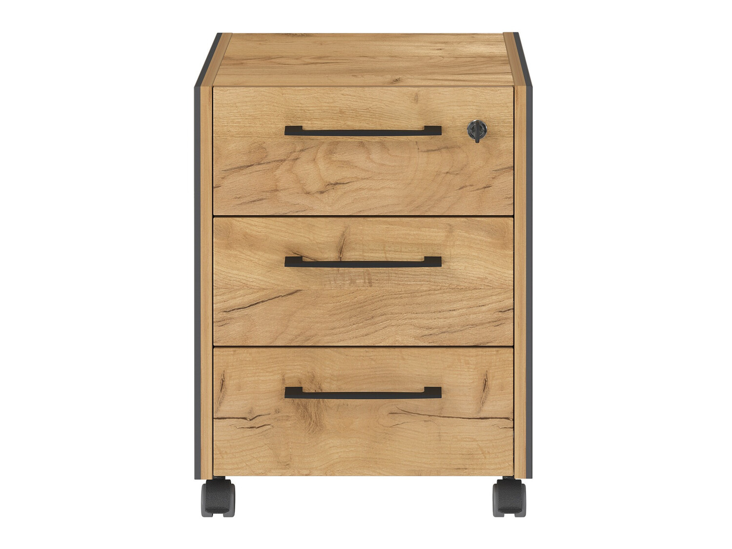 Тумба с ящиками Fivcalu 100 (Navarra дуб + Графит)