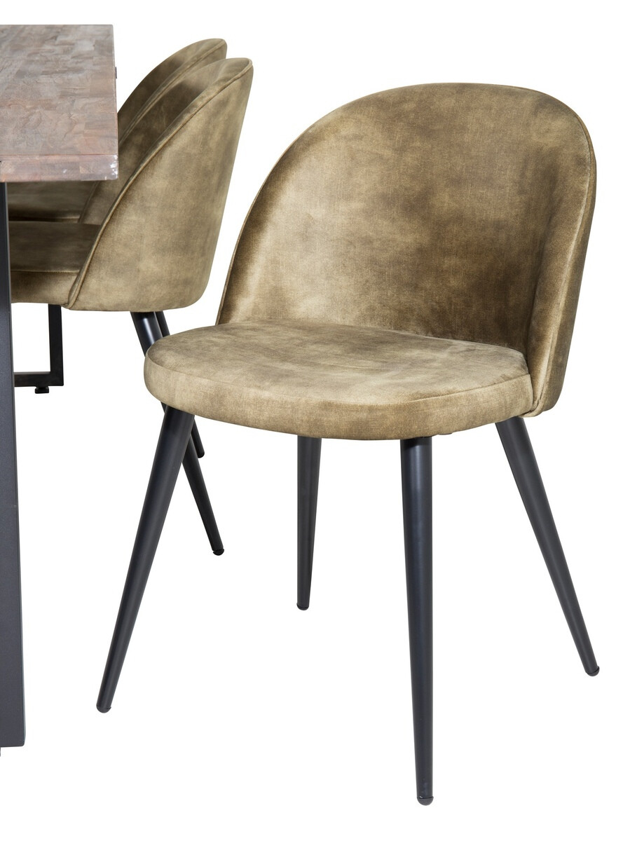 Ēdamistabas komplekts Dallas 1598 (Putekļaini zaļa)